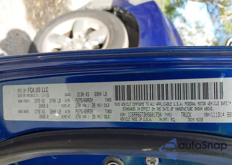 2017 Ram 1500 Big Horn 4X2 6'4 Box from USA, damaged, VIN 1C6RR6GT3HS601734